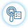 Magnifying glass over email icon